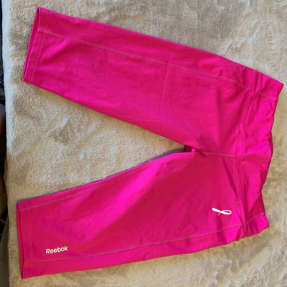 XL Pink Reebok Breast Cancer Leggings